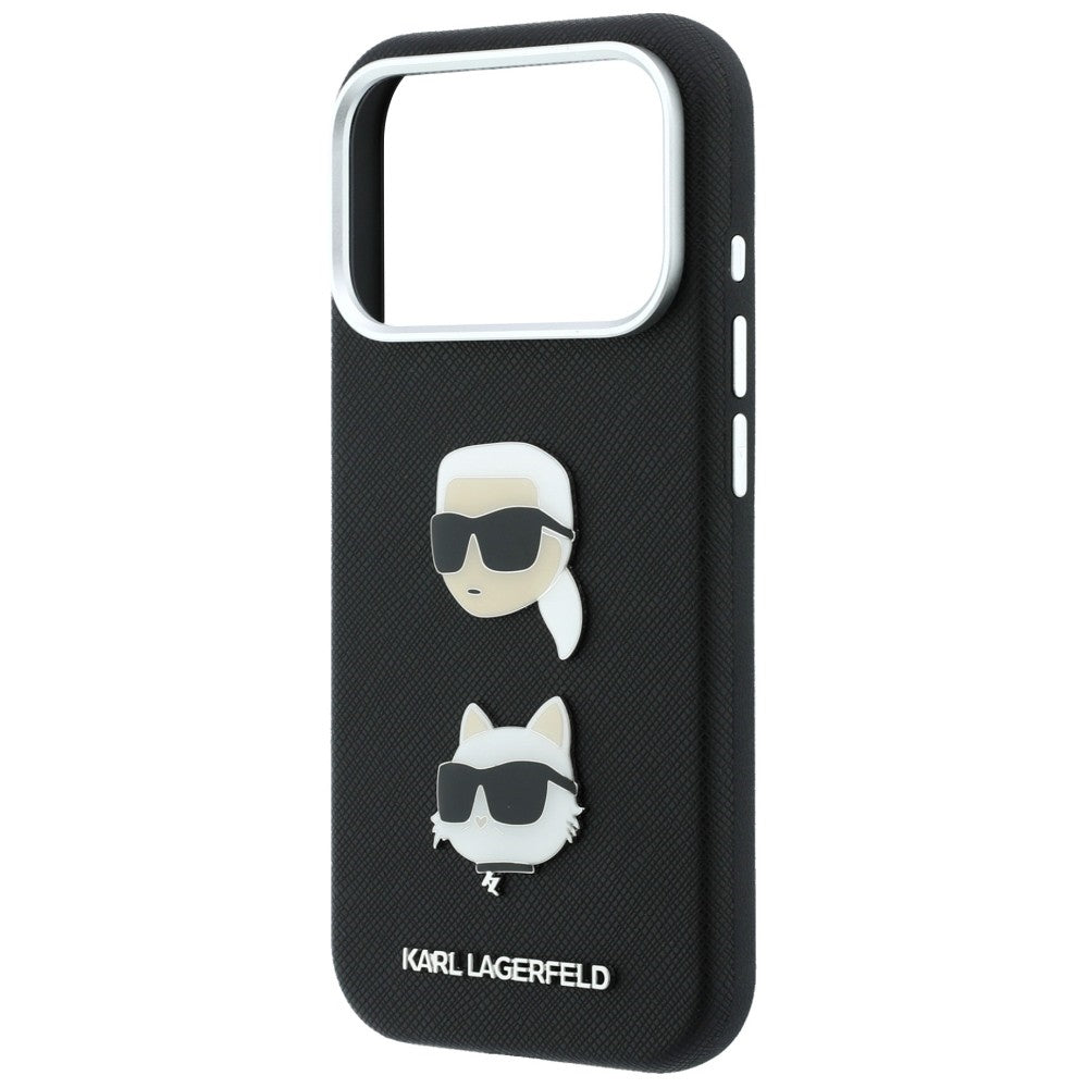Husa de protectie Karl Lagerfeld Saffiano compatibil cu iPhone 18 Pro Max / iPhone 17 Pro Max, Negru