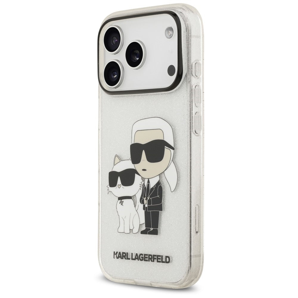 Husa de protectie Karl Lagerfeld compatibil cu iPhone 17 Pro / iPhone 18 Pro, Transparent