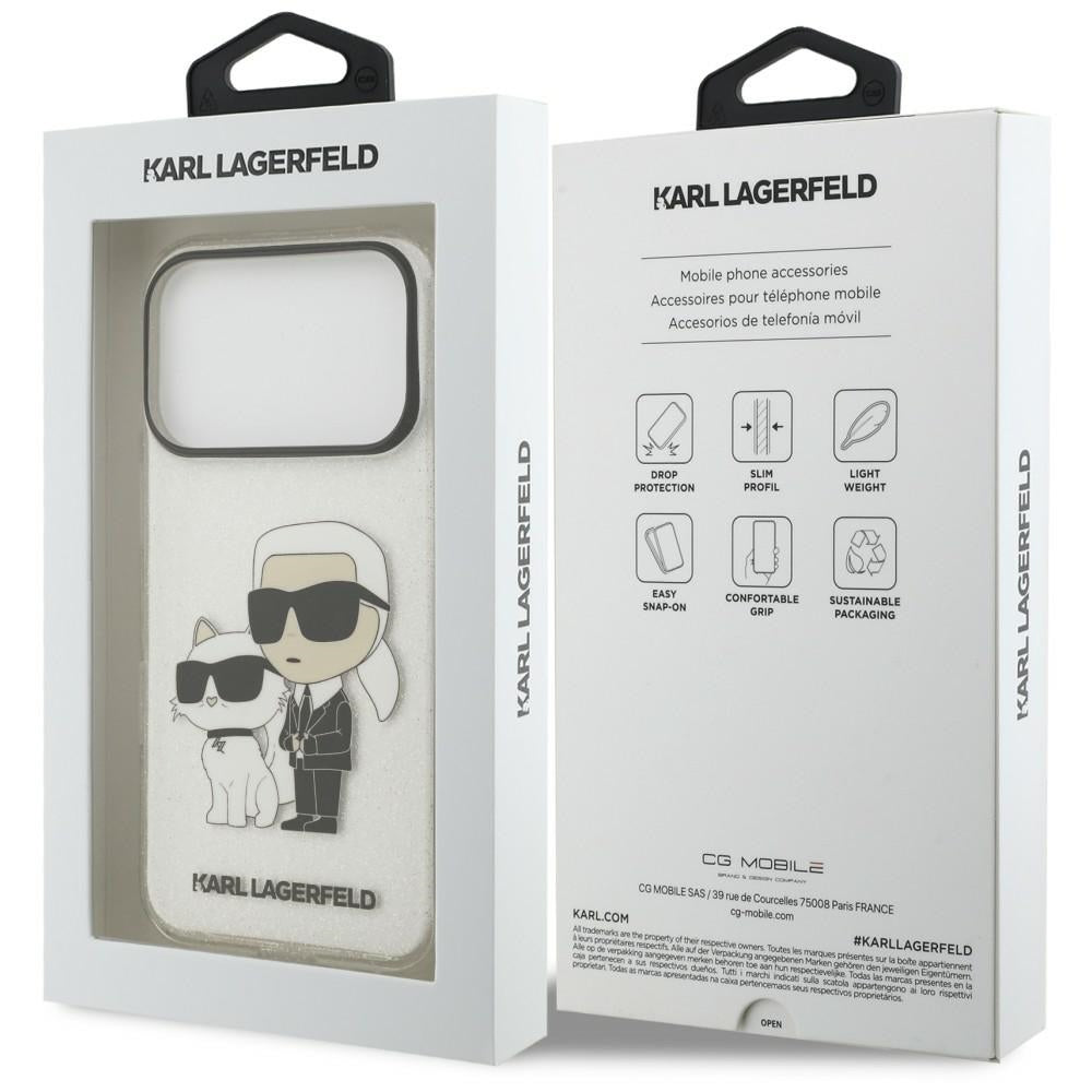 Husa de protectie Karl Lagerfeld compatibil cu iPhone 17 Pro Max / iPhone 18 Pro Max, Transparent