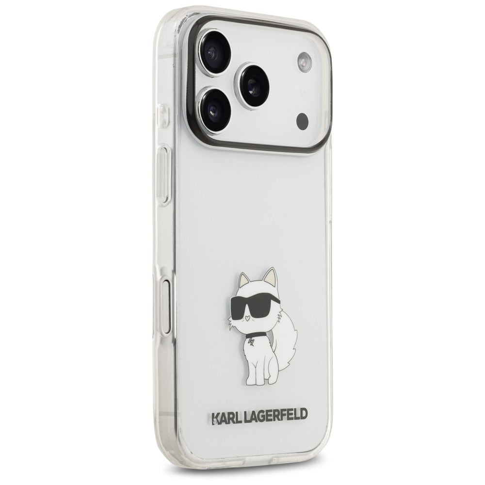 Husa de protectie Karl Lagerfeld compatibil cu iPhone 17 Pro / iPhone 18 Pro, Transparent