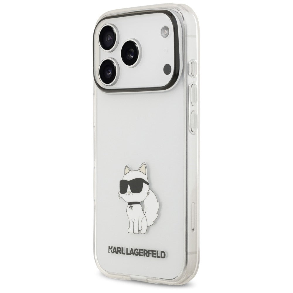 Husa de protectie Karl Lagerfeld compatibil cu iPhone 17 Pro / iPhone 18 Pro, Transparent