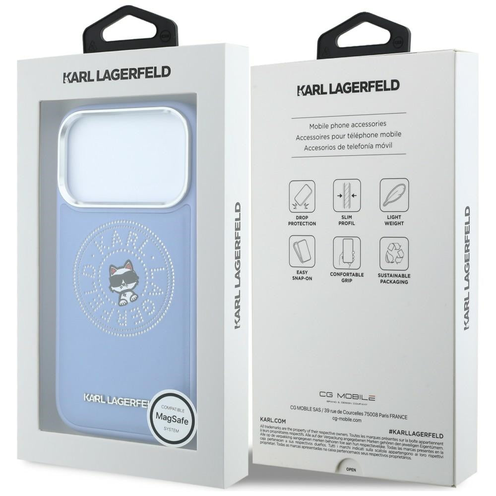Husa de protectie Karl Lagerfeld compatibil cu iPhone 18 Pro Max / iPhone 17 Pro Max, Albastru