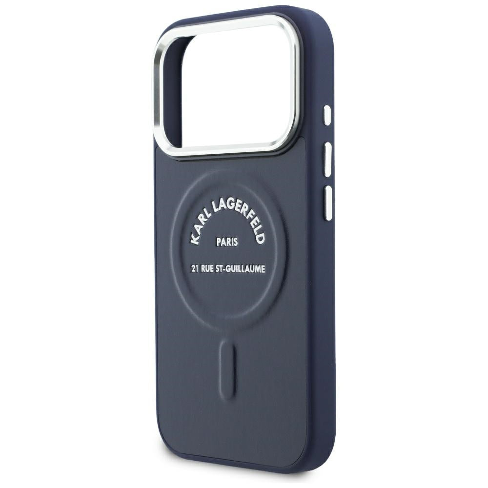 Husa de protectie Karl Lagerfeld compatibil cu iPhone 18 Pro / iPhone 17 Pro, Albastru