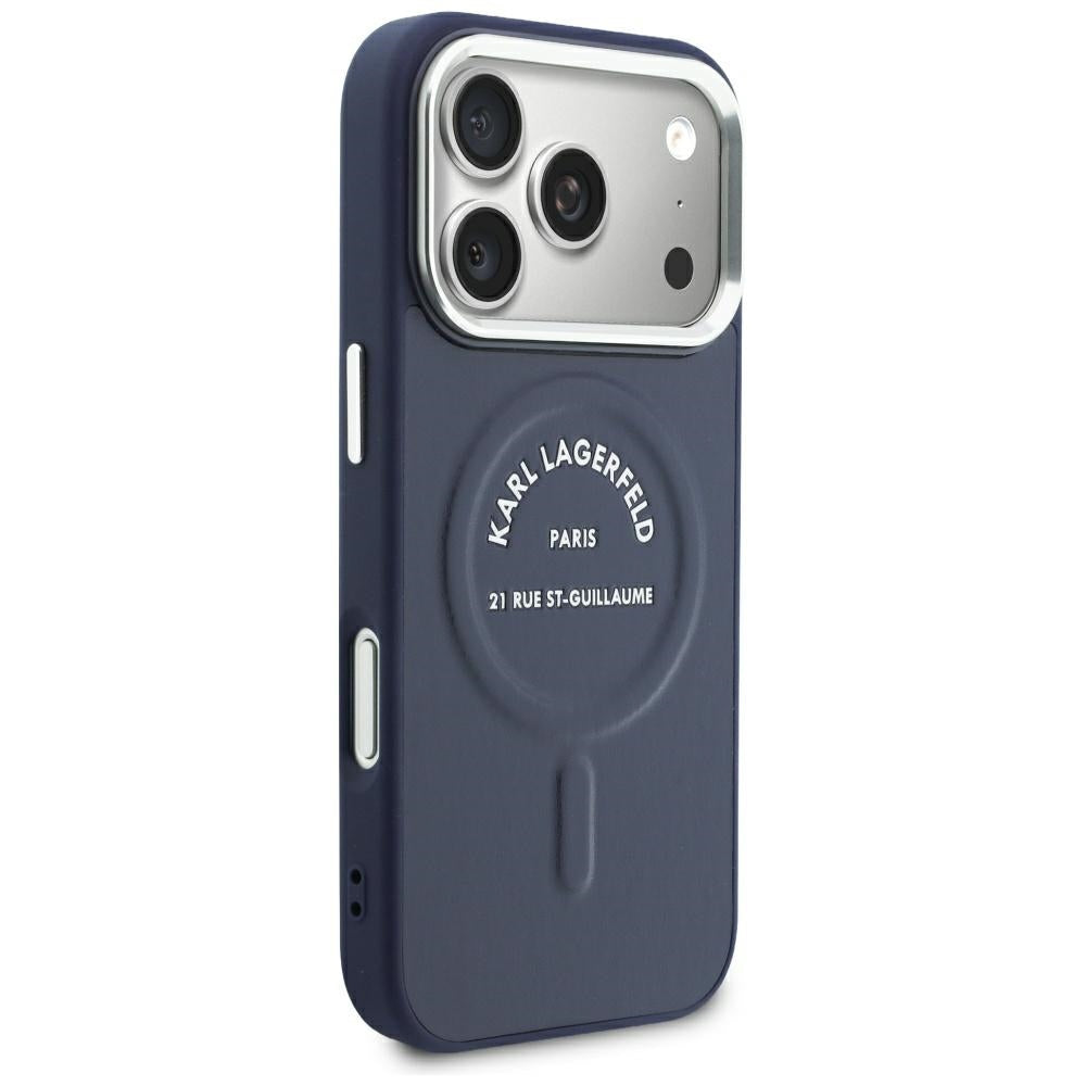 Husa de protectie Karl Lagerfeld compatibil cu iPhone 18 Pro Max / iPhone 17 Pro Max, Albastru