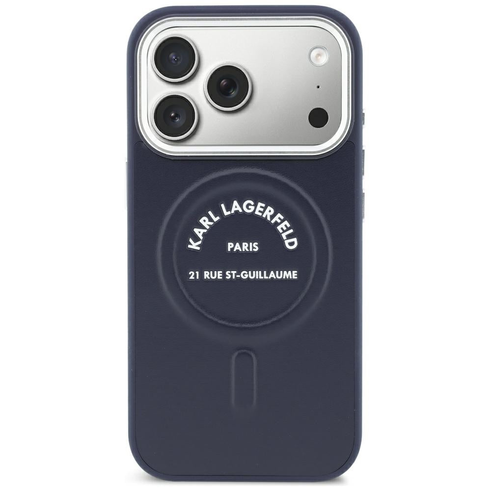 Husa de protectie Karl Lagerfeld compatibil cu iPhone 18 Pro Max / iPhone 17 Pro Max, Albastru