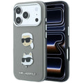 Husa de protectie Karl Lagerfeld Saffiano compatibil cu iPhone 18 Pro Max / iPhone 17 Pro Max, Gri