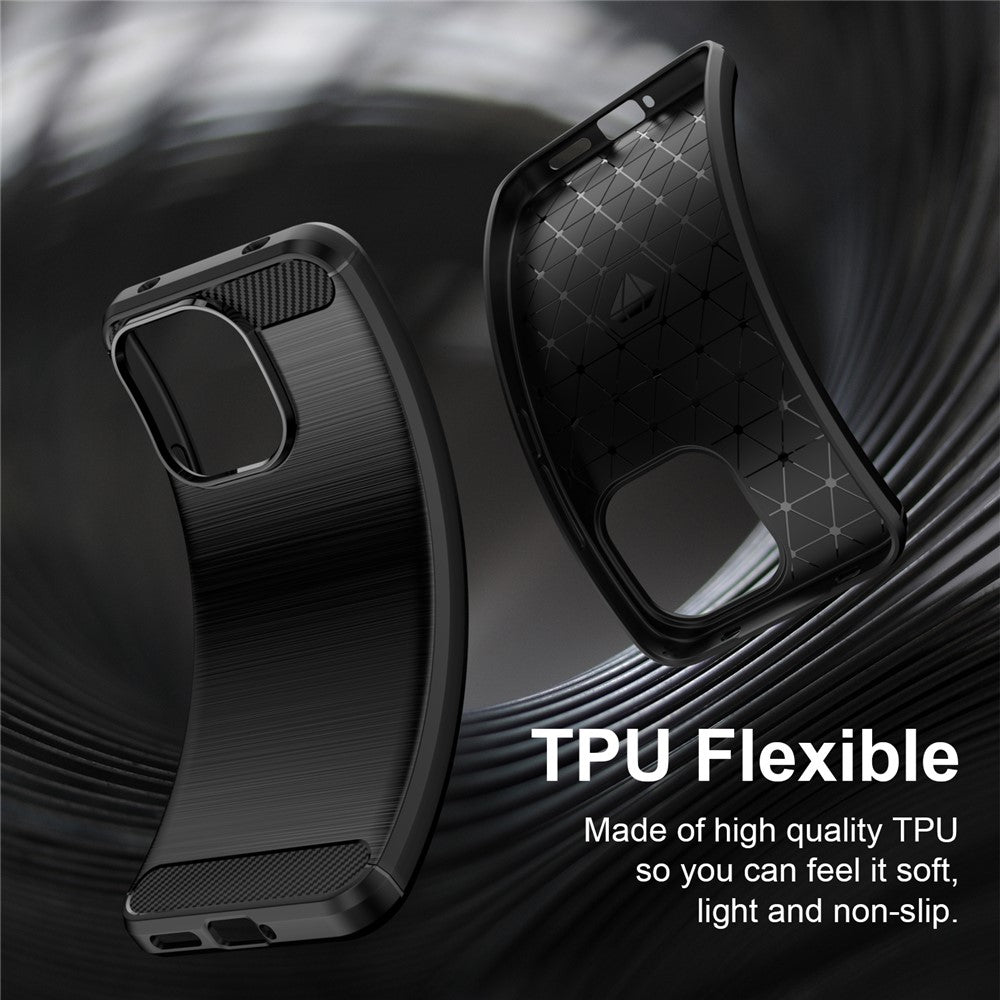 Husa de protectie Techsuit Carbon Silicone compatibil cu Xiaomi Redmi 17C 5G, Albastru
