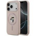Husa de protectie Karl Lagerfeld compatibil cu iPhone 18 Pro / iPhone 17 Pro, Roz