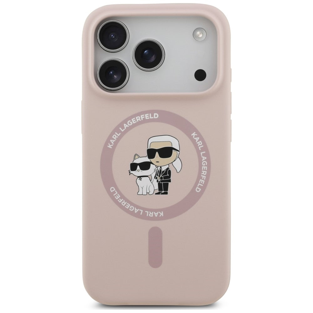 Husa de protectie Karl Lagerfeld compatibil cu iPhone 18 Pro / iPhone 17 Pro, Roz