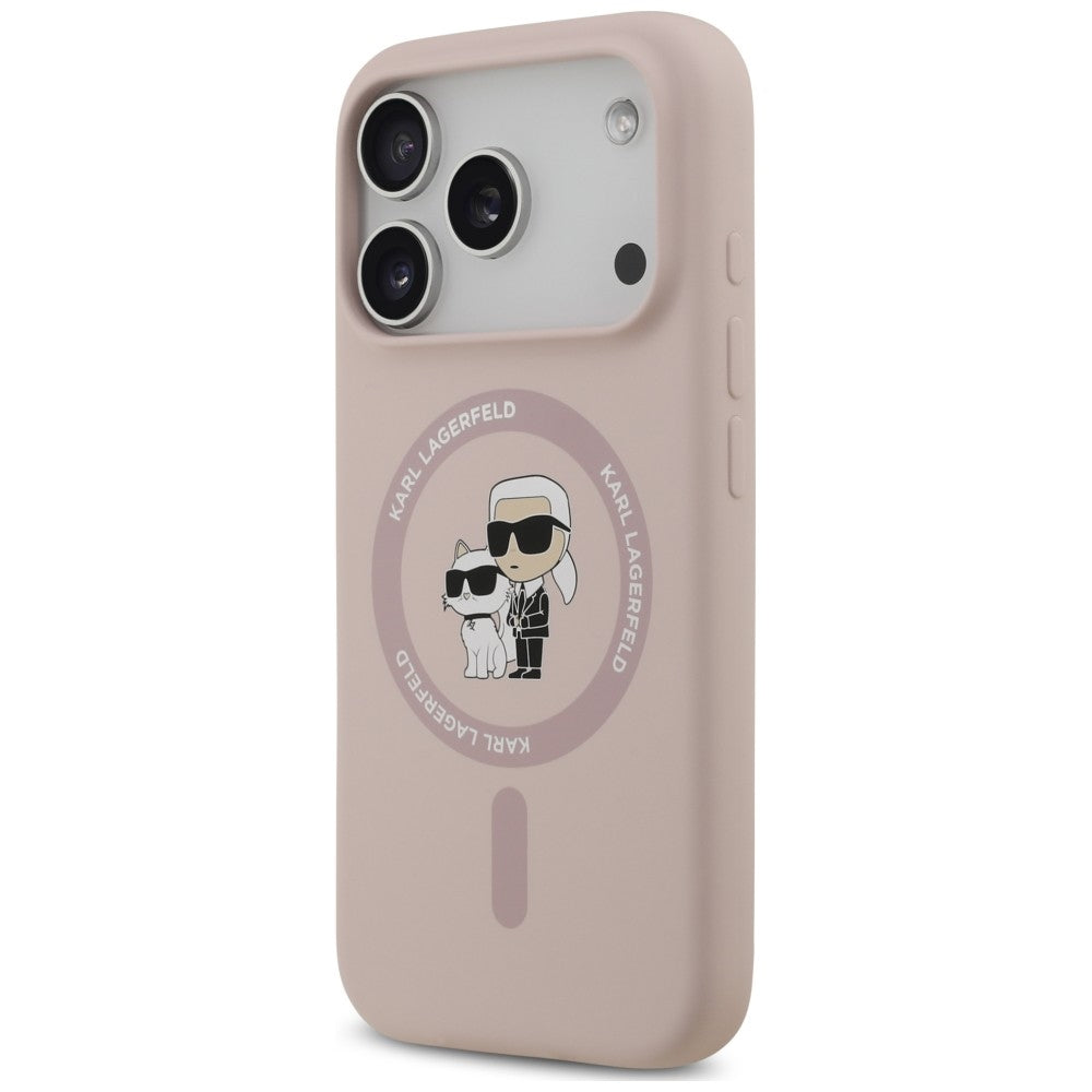 Husa de protectie Karl Lagerfeld compatibil cu iPhone 18 Pro Max / iPhone 17 Pro Max, Roz