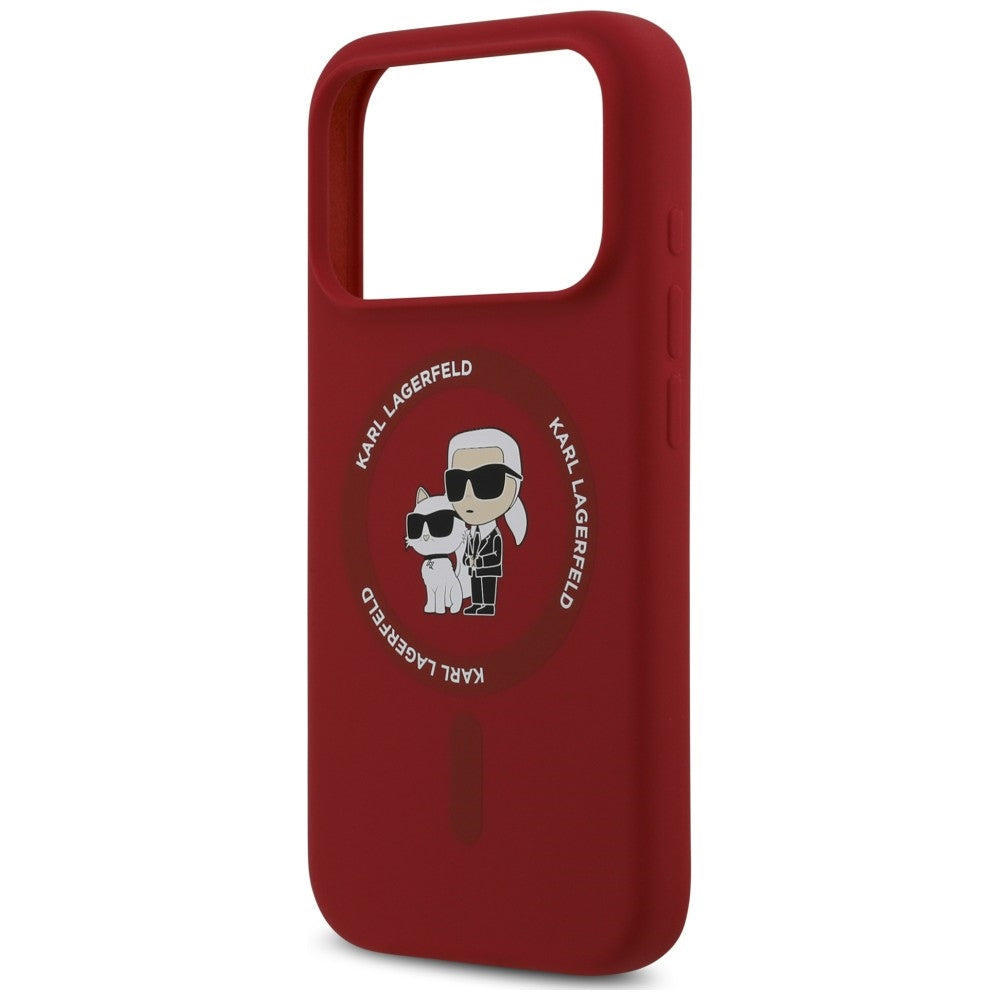 Husa de protectie Karl Lagerfeld compatibil cu iPhone 18 Pro Max / iPhone 17 Pro Max, Roșu