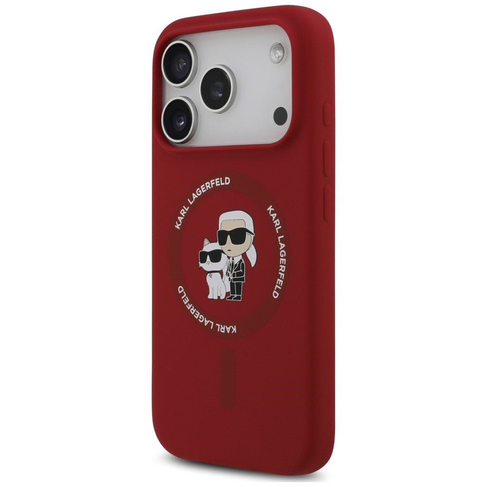 Husa de protectie Karl Lagerfeld compatibil cu iPhone 18 Pro Max / iPhone 17 Pro Max, Roșu