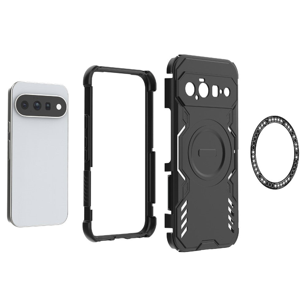 Husa de protectie Techsuit ArmorMag compatibil cu Google Pixel 11, Negru