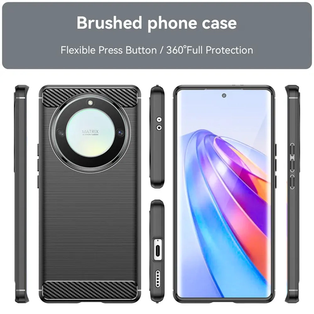 Techsuit - Carbon Silicone - Honor Magic5 Lite - Black