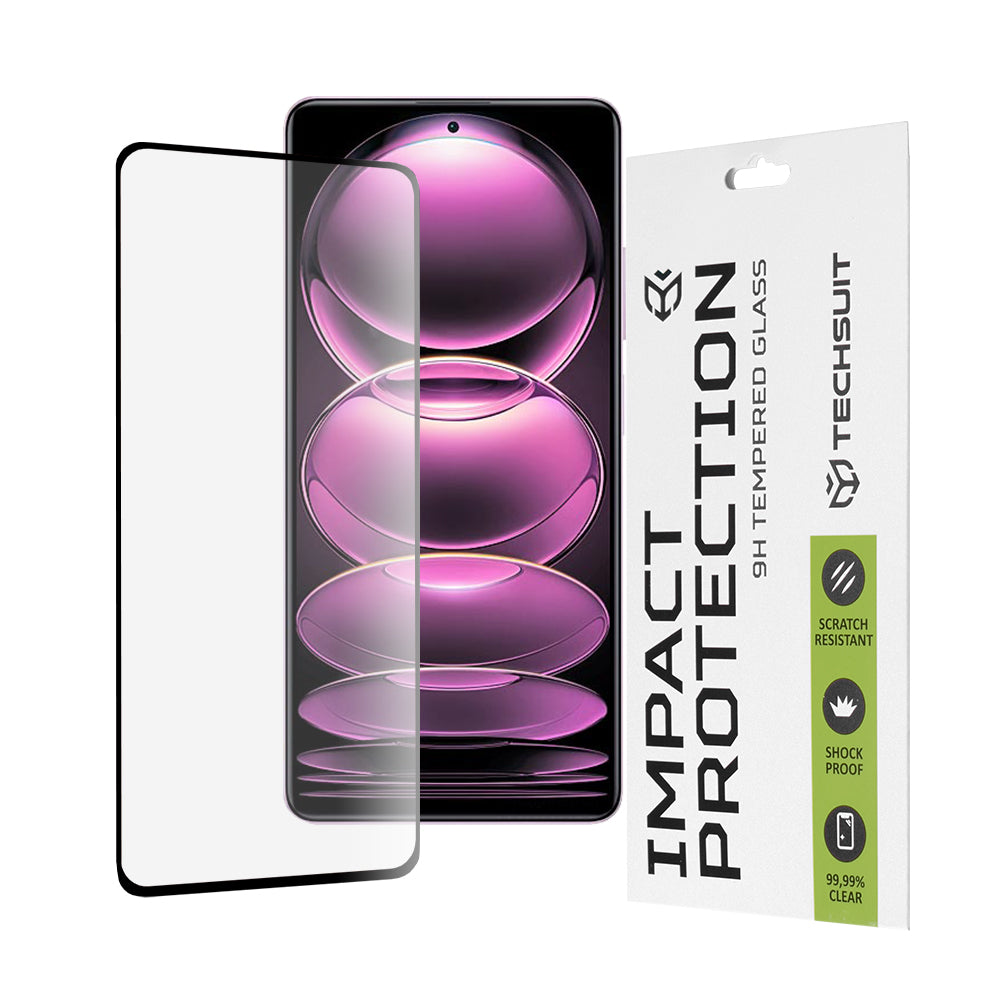 TechSuit Folie de protectie Techsuit 111D Full Cover / Full Glue Glass compatibil cu Xiaomi Redmi Note 12 Pro 5G / 12 Pr