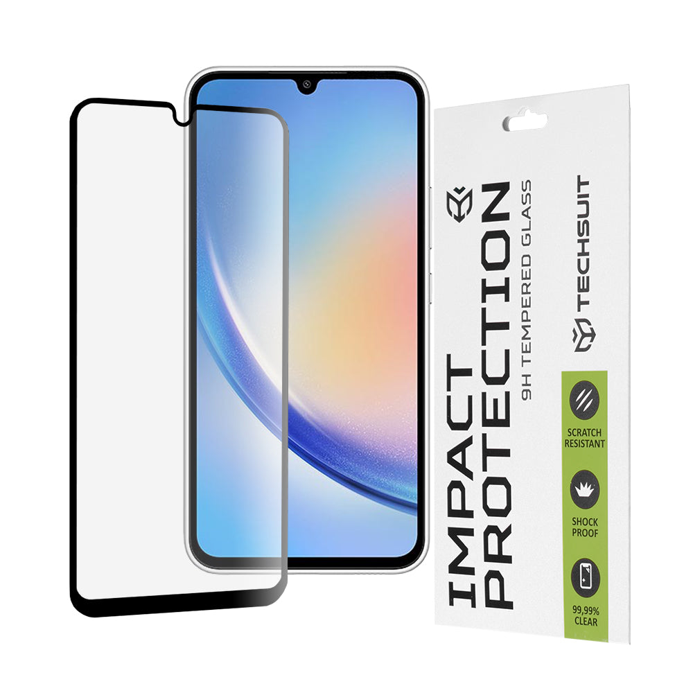 TechSuit Folie de protectie Techsuit 111D Full Cover / Full Glue Glass compatibil cu Samsung Galaxy A34 5G, Negru