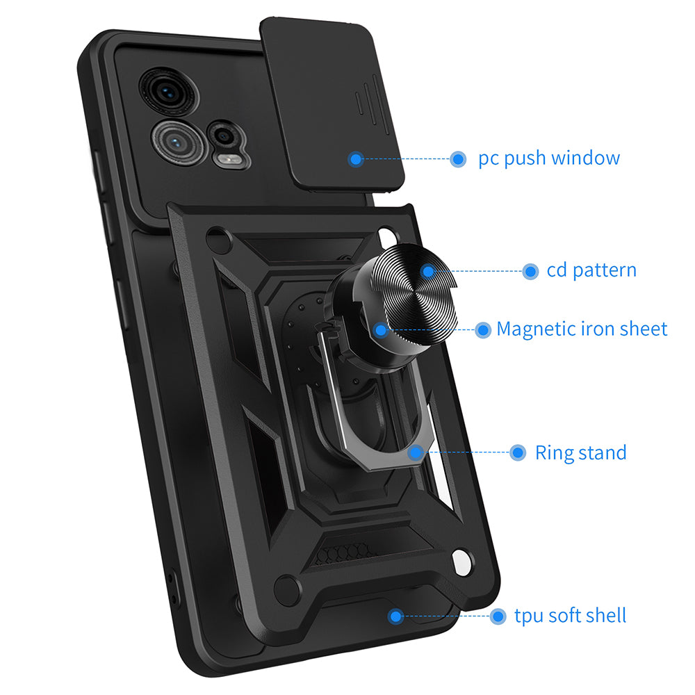 Techsuit - CamShield Series - Motorola Moto G72 - Black