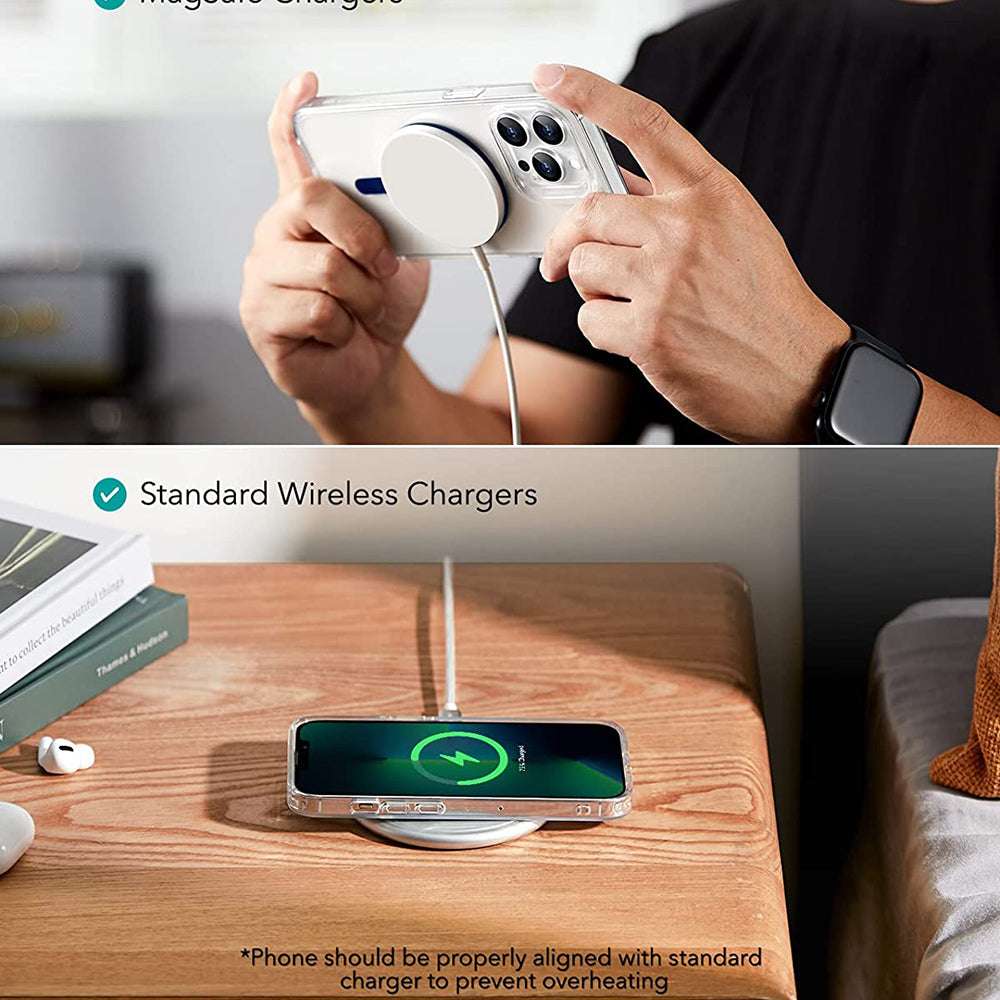 ESR Suport ESR Adapter HaloLock (set de 2), Compatible with MagSafe Wireless Charging, Universal Phone Ring for Samsung,