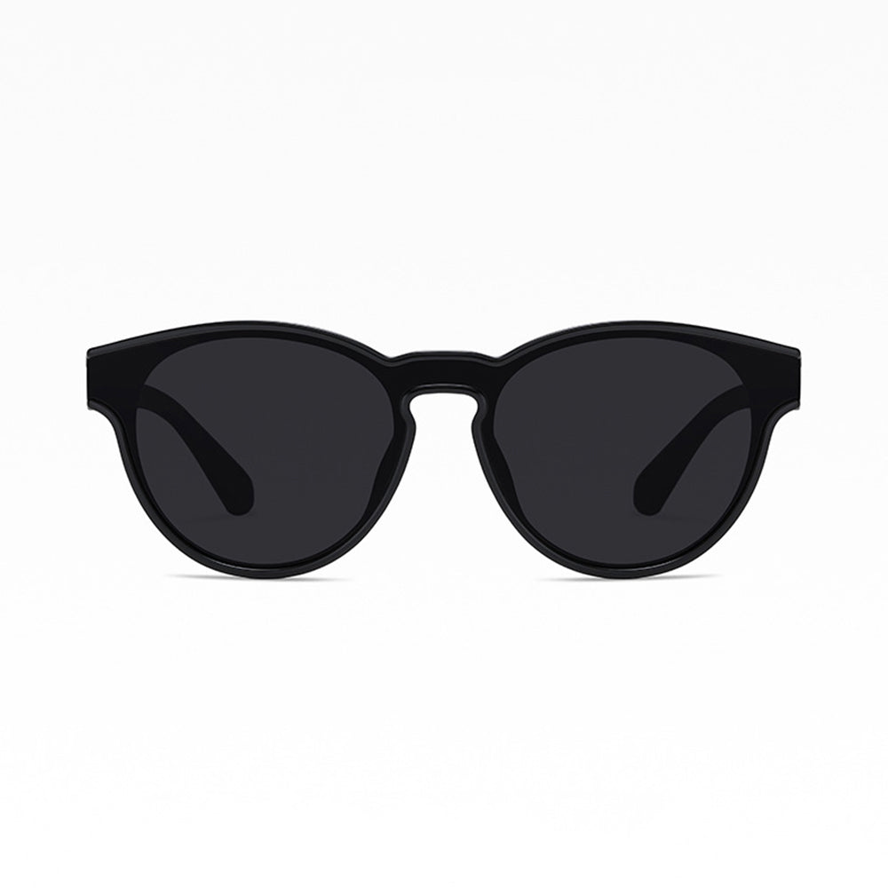 Techsuit - Sunglasses Polarised TR90 (TR7545) - UV Protection - Bright Black / Grey