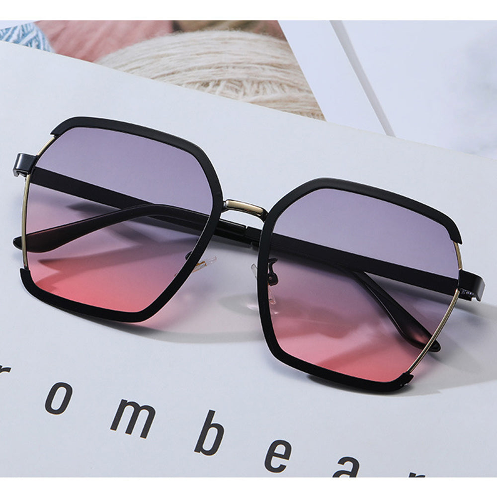Techsuit - Sunglasses Polarised PC (191) - UV Protection - Black / Grey / Pink
