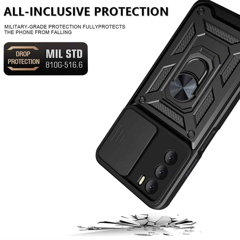 Techsuit - CamShield Series - Oppo A16 / A16s / A54s - Black