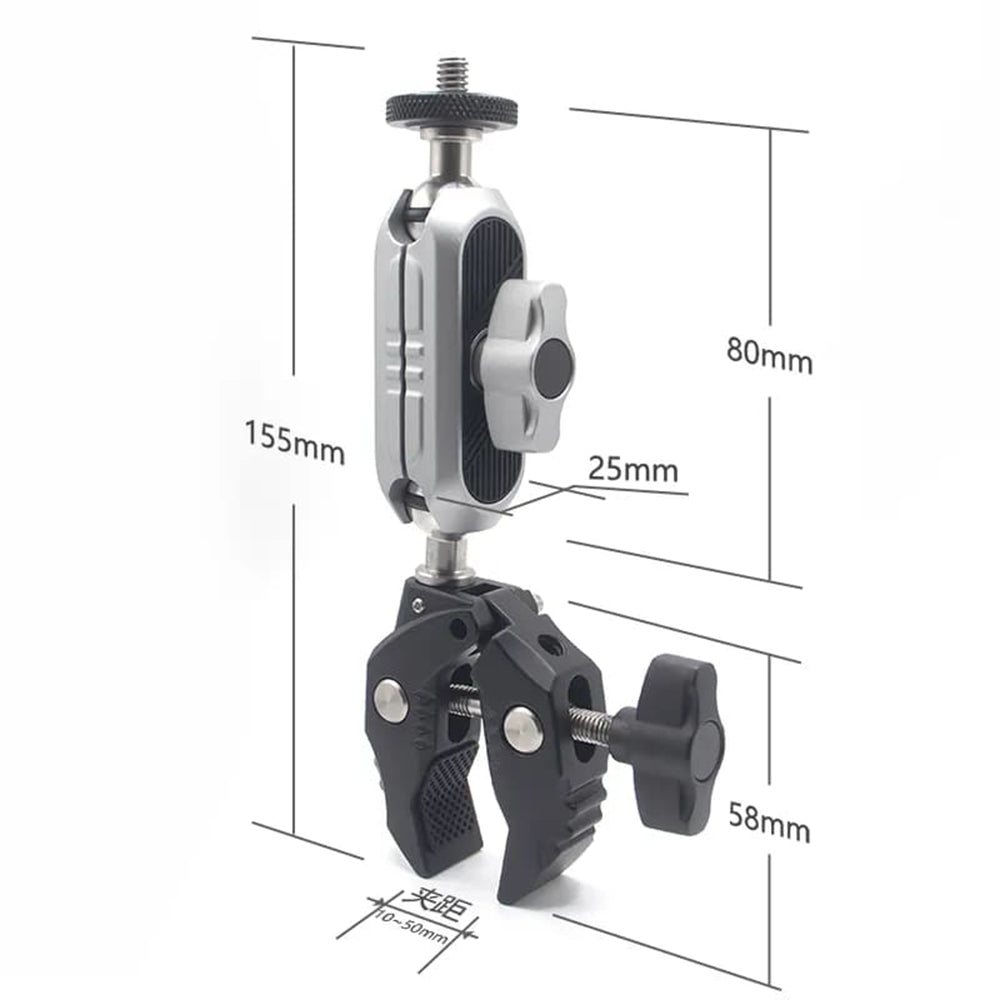 Techsuit - Bike Handlebar Mount (JX-006) - for GoPro, 1/4 Screw, Multifunctional - Black