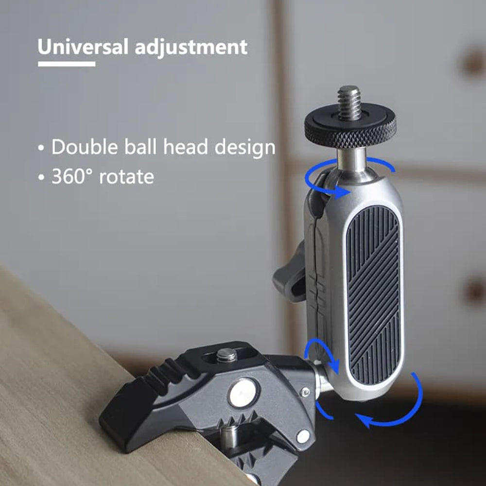 Techsuit - Bike Handlebar Mount (JX-006) - for GoPro, 1/4 Screw, Multifunctional - Black
