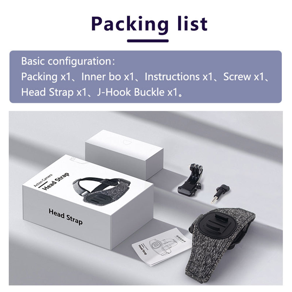 Techsuit - GoPro Holder (JX-003) - Headband with Magnetic Base - Gray