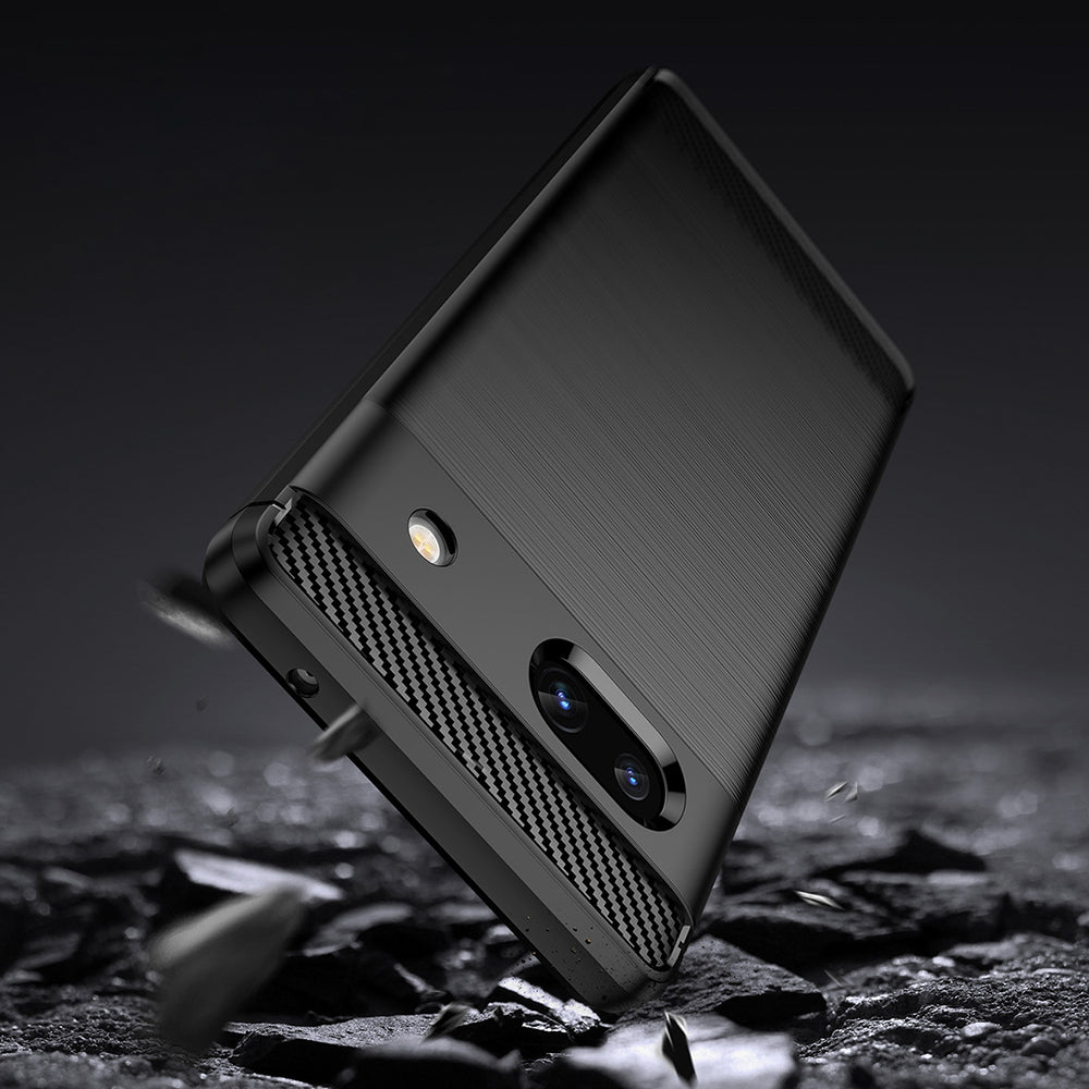 Techsuit - Carbon Silicone - Google Pixel 7a - Black