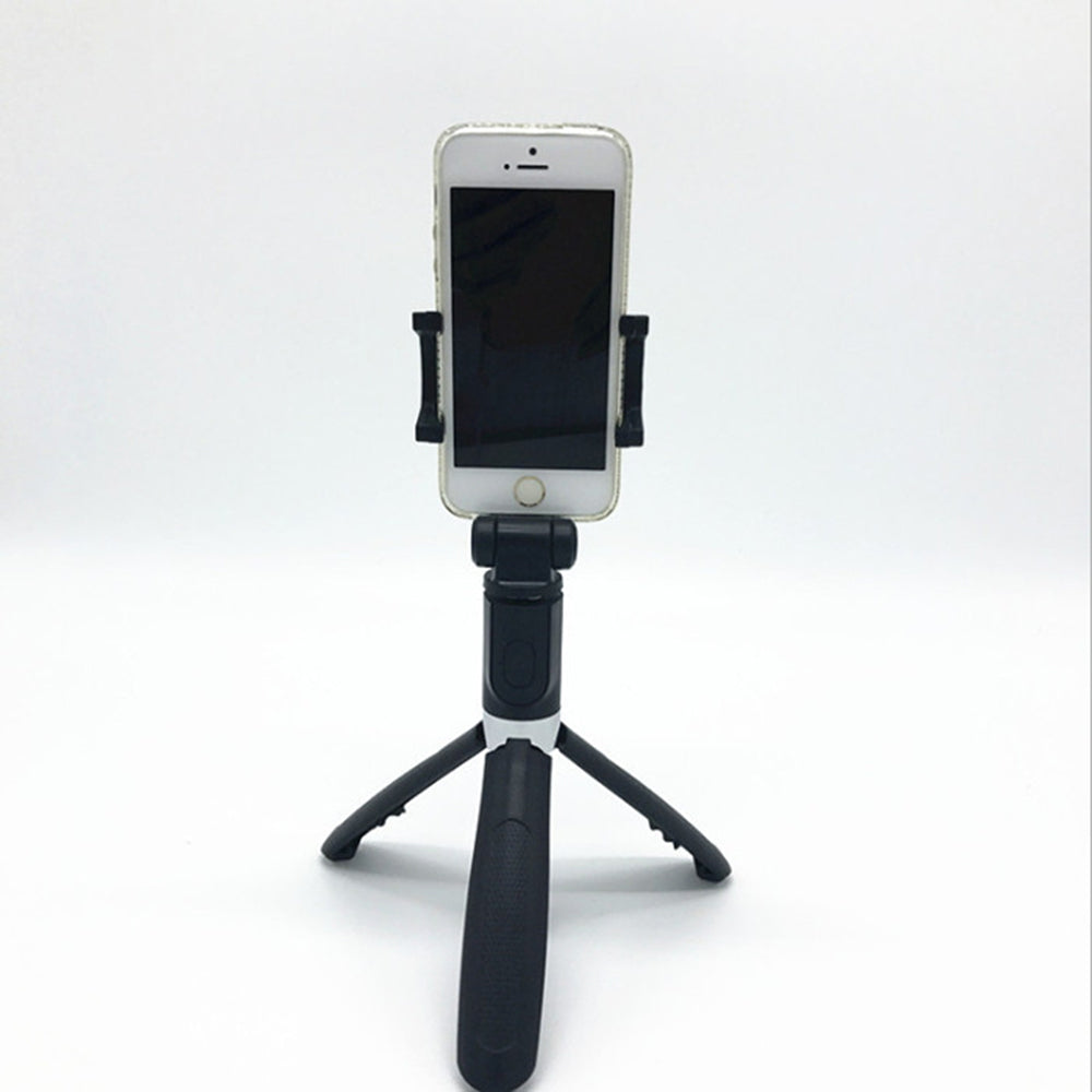 Techsuit - Selfie Stick (L01s) - Tripod Stable Mount with Extendable Arm, Bluetooth Remote Control, 70cm - Black