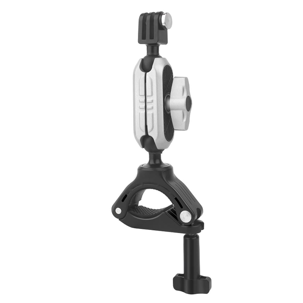 Techsuit - Sports Camera Riding Mount (JX-008) - GoPro Compatible, Aluminium Alloy - Gray