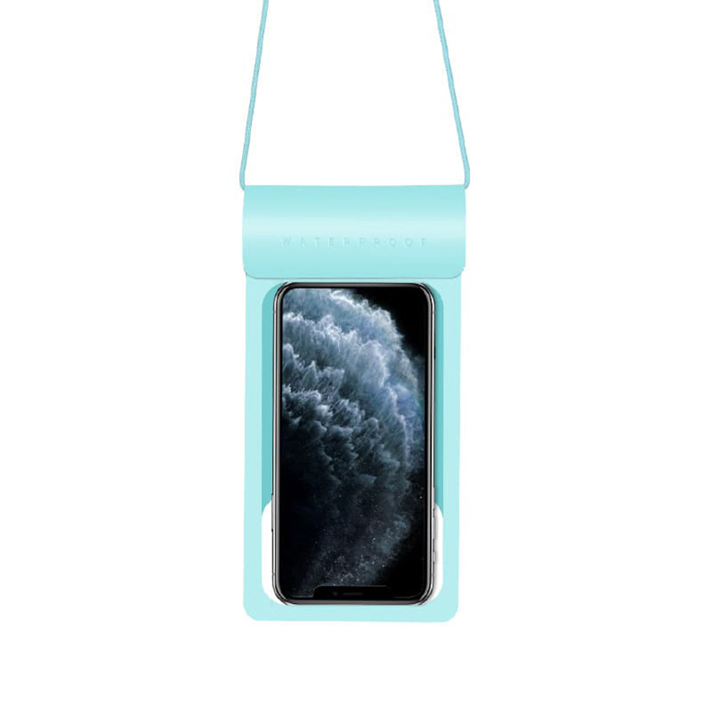Techsuit - Waterproof Case (TWC1) - for Phones with max. 6.8", IPX8, 30m - Cyan