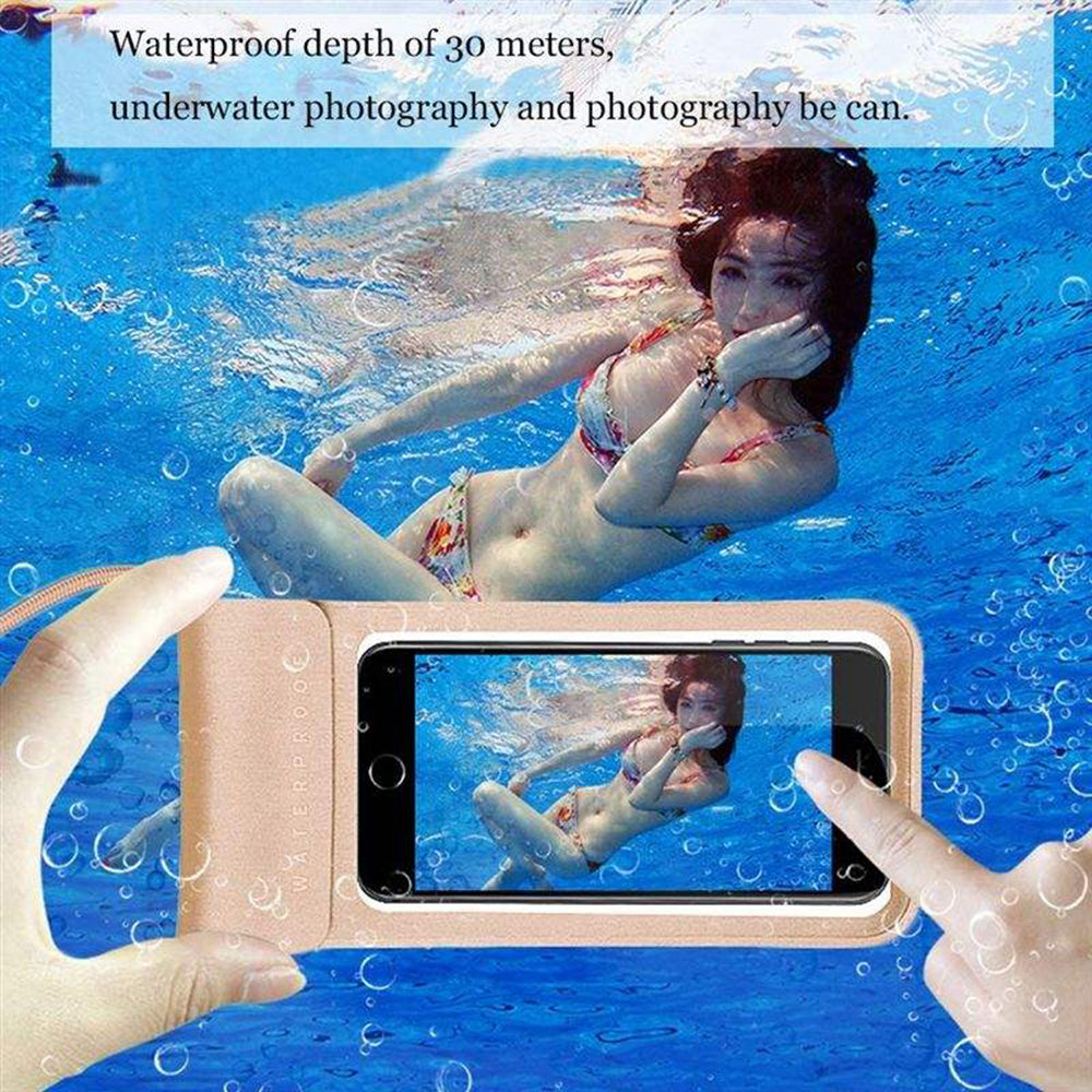 Techsuit - Waterproof Case (TWC1) - for Phones with max. 6.8", IPX8, 30m - Cyan