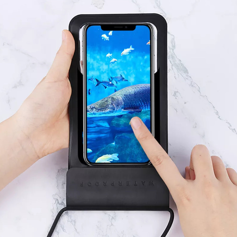 Techsuit - Waterproof Case (TWC1) - for Phones with max. 6.8", IPX8, 30m - Black
