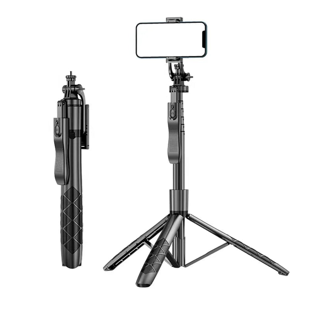 Techsuit - Selfie Stick (L16) - Stable Tripod Mount, 1/4 Screw Interface, Wireless Remote, Balance Steady Shot, 157cm - 
