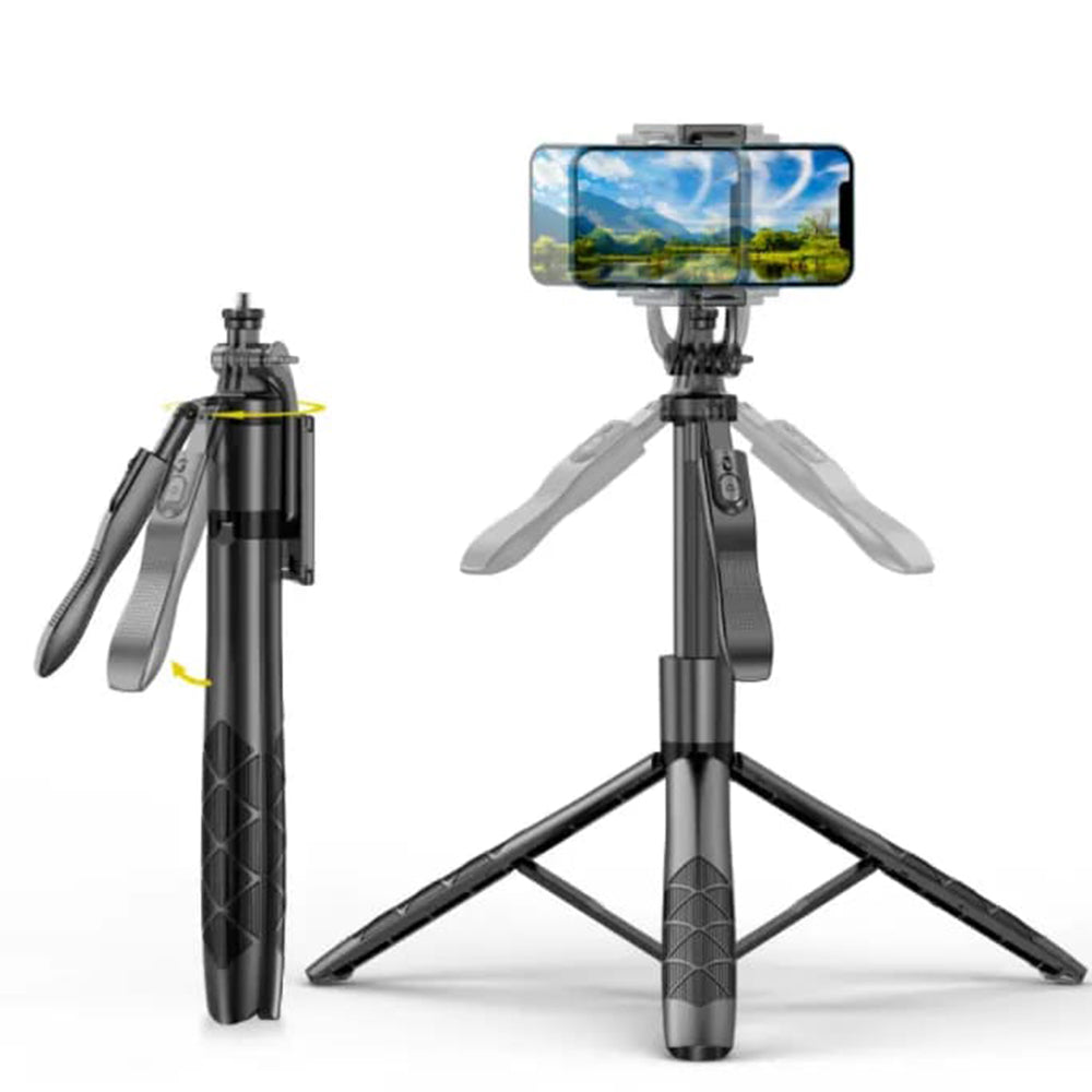 Techsuit - Selfie Stick (L16) - Stable Tripod Mount, 1/4 Screw Interface, Wireless Remote, Balance Steady Shot, 157cm - 