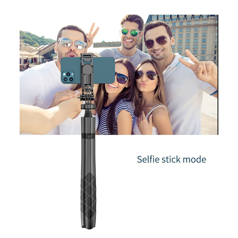 Techsuit - Selfie Stick (L16) - Stable Tripod Mount, 1/4 Screw Interface, Wireless Remote, Balance Steady Shot, 157cm - 