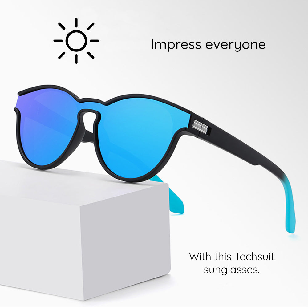 Techsuit - Sunglasses Polarised TR90 (TR7545) - UV Protection - Champagne