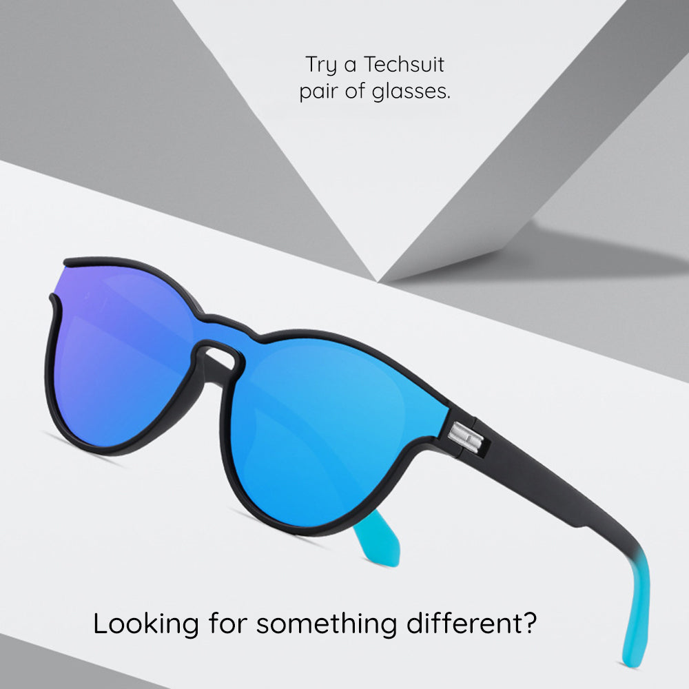 Techsuit - Sunglasses Polarised TR90 (TR7545) - UV Protection - Purple / Yellow / Pink