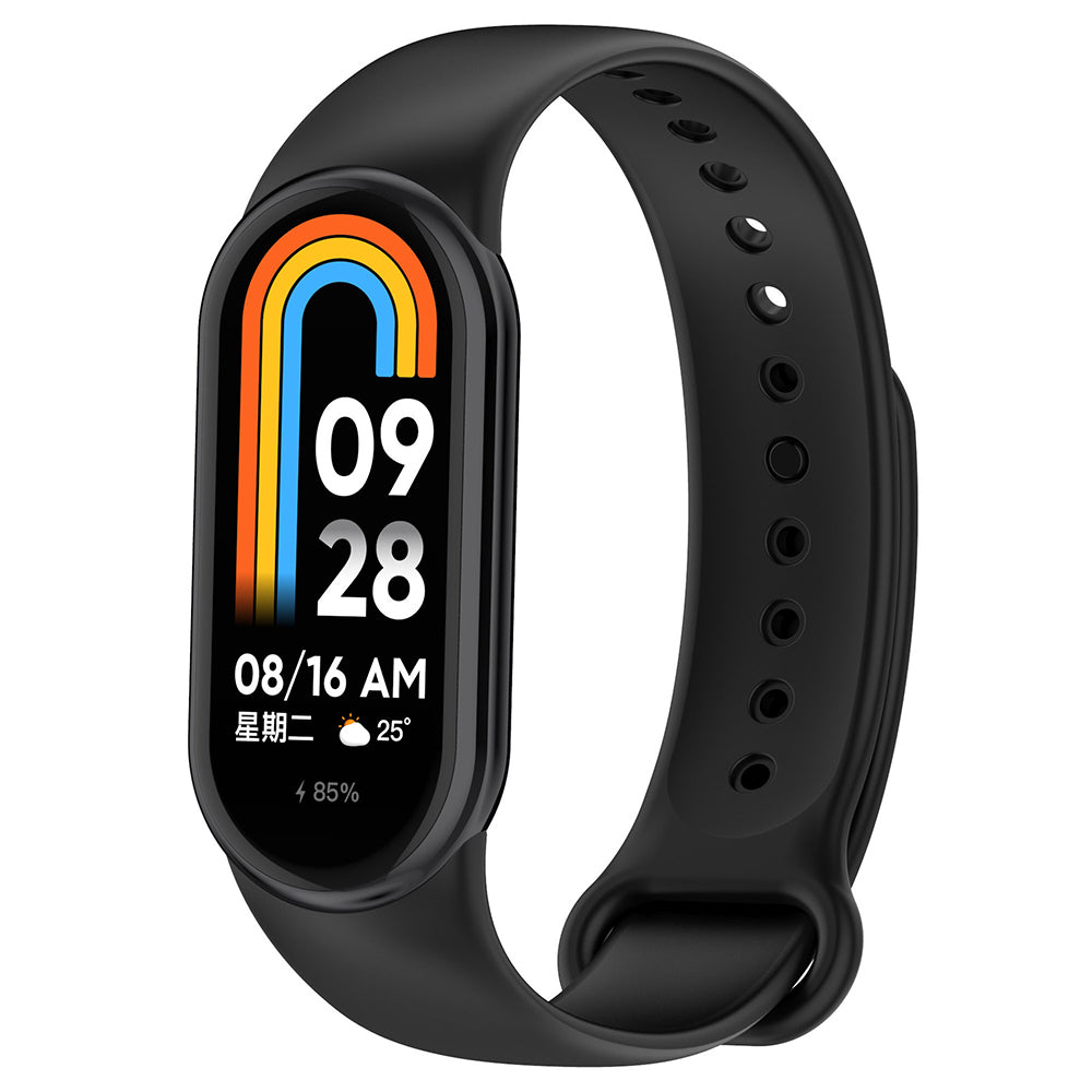 Techsuit - Watchband (W014) - Xiaomi Mi Band 8 / 8 NFC / 9 / 9 NFC / 10 - Black