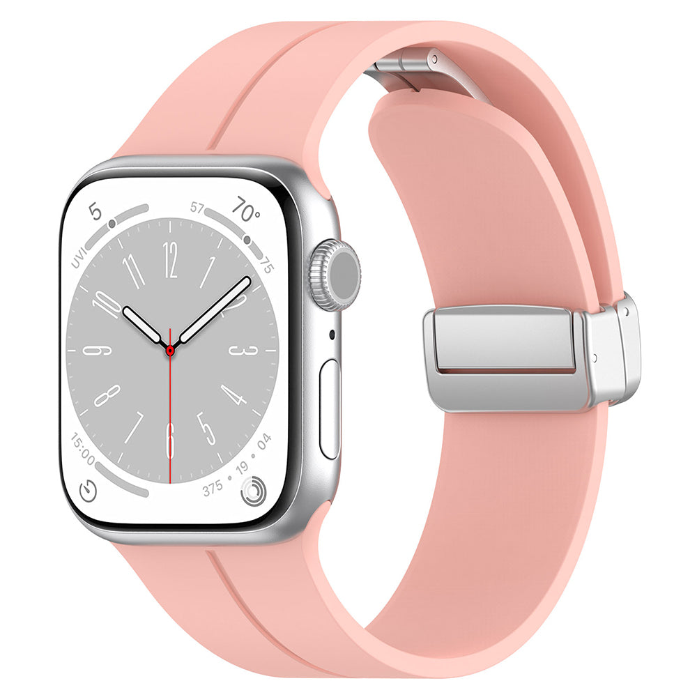 Techsuit - Watchband (W011) - Apple Watch 1/2/3/4/5/6/7/8/9/10/11/SE/SE 2/SE 3/Ultra/2/3 (42/44/45/46/49mm) - Pink