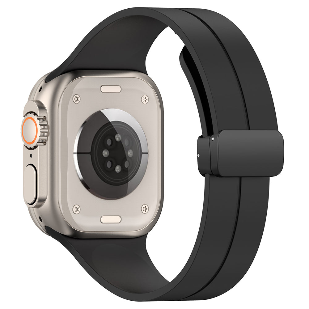 Techsuit - Watchband (W011) - Apple Watch 1/2/3/4/5/6/7/8/9/10/11/SE/SE 2/SE 3/Ultra/2/3 (42/44/45/46/49mm) - Black