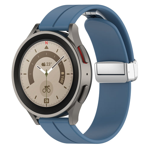 Techsuit - Watchband 20mm (W011) - Samsung Galaxy Watch 4/5/Active 2, Huawei Watch GT 3 (42mm)/GT 3 Pro (43mm) - Blue