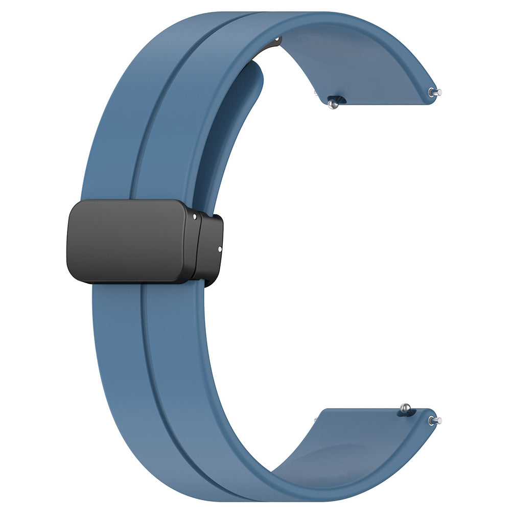 Techsuit - Watchband 18mm (W011) - Huawei Watch GT 4 (41mm)/W1/Honor Watch S1/Garmin Venu 2S/Vivoactive 4S - Blue