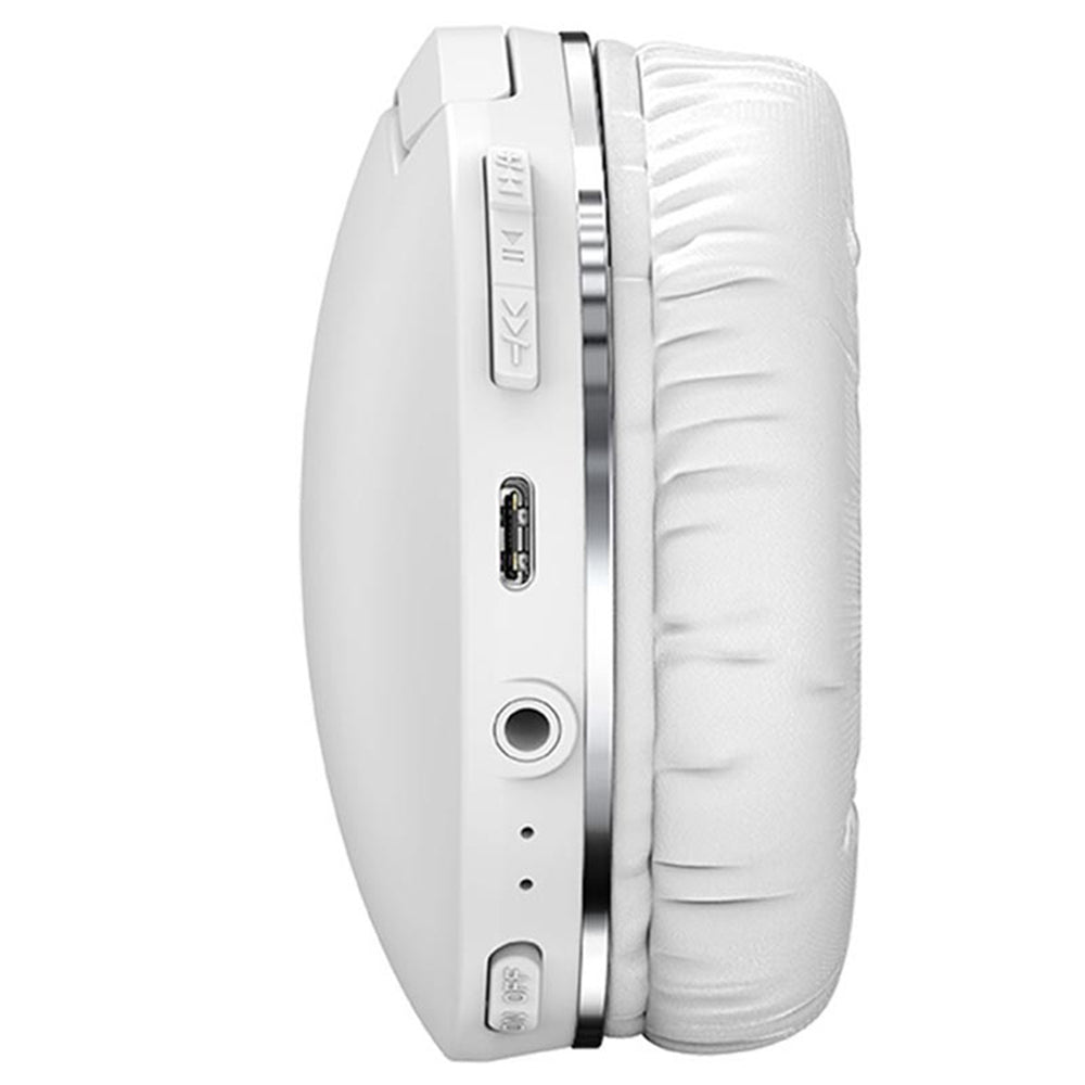Baseus - Wireless Headphones Encok D02 Pro (NGTD010302) - Over Ear Design, Noise Reduction, Bluetooth V5.3 - White