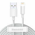 Cablu Baseus (TZCALZJ-02), USB-Lightning, 2.4A, 1.5m, Alb
