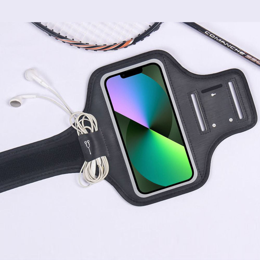 Techsuit - Sports Armband (TH20) - with Velcro, for Phones, max 6.8" - Black