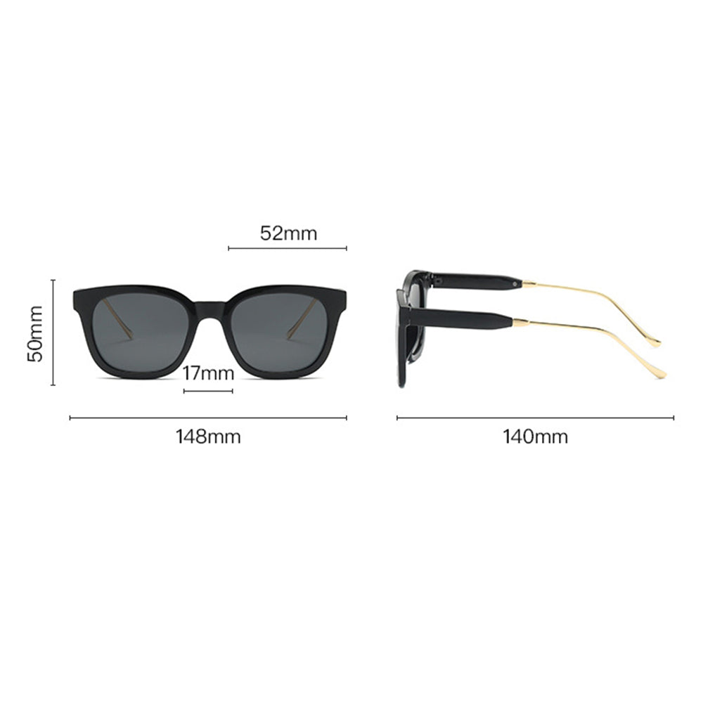 Techsuit - Sunglasses Polarised (2050) - for Women with UV Protection, Metal and PC - Brown