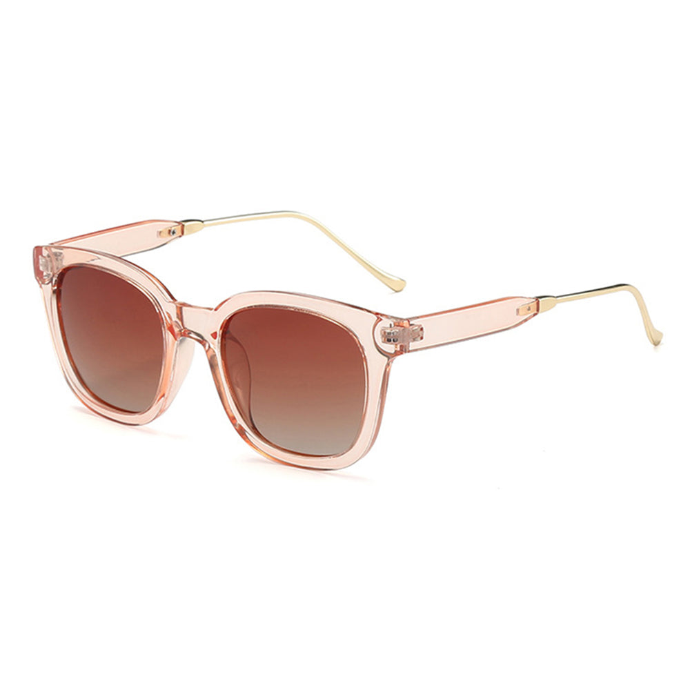 Techsuit - Sunglasses Polarised (2050) - for Women with UV Protection, Metal and PC - Brown