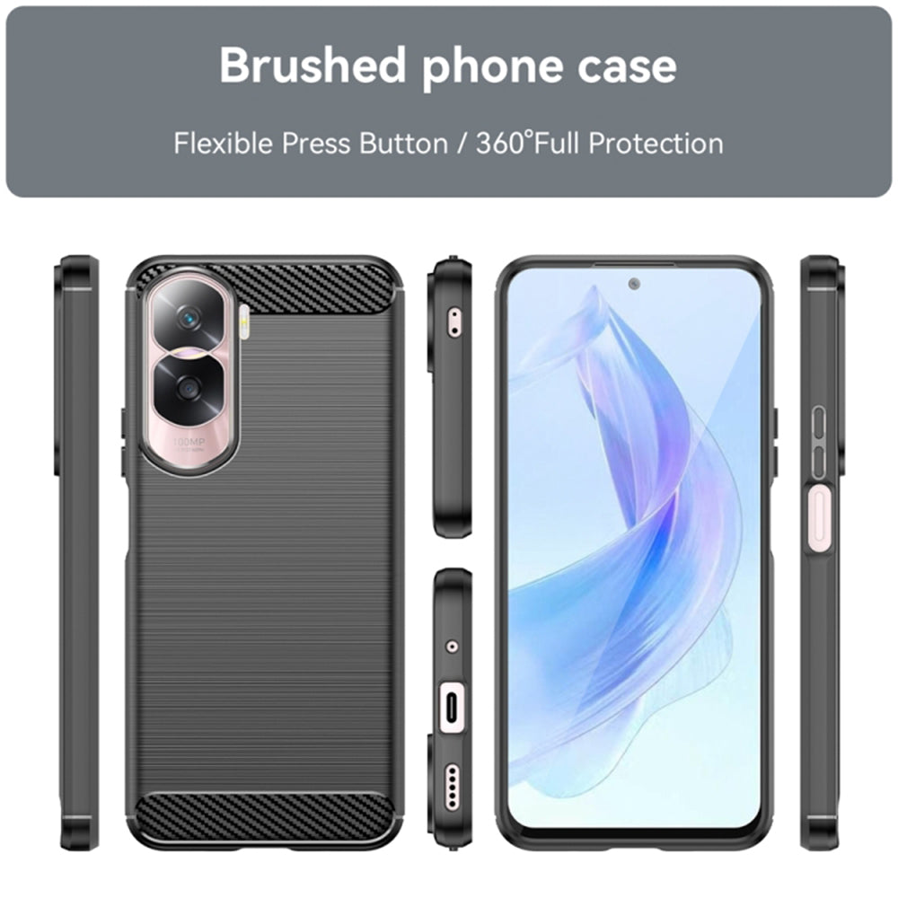 Techsuit - Carbon Silicone - Honor 90 Lite - Black